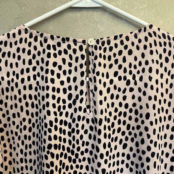 🐆 J.Crew XS Cheetah Print Puff Sleeve Blouse AG681 Tunic Top - Picture 8 of 13